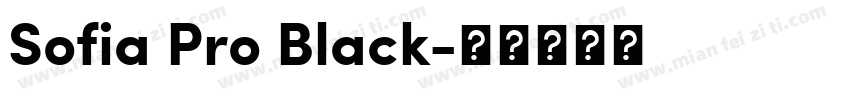 Sofia Pro Black字体转换
